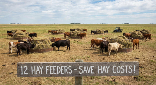 Hay Feeders for Cattle Save Hay Costs