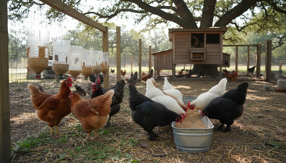 7 Chicken Feeders Hanging vs Chicken Feeder Trough Which Is Better Clear Winner.jpg