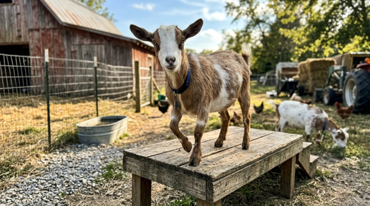 How to Train a Goat to Step Onto a Stand Calmly and Confidently