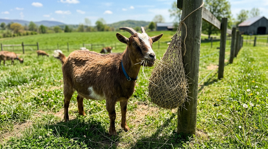 The Small Hay Net Every Traveling Goat Owner Needs
