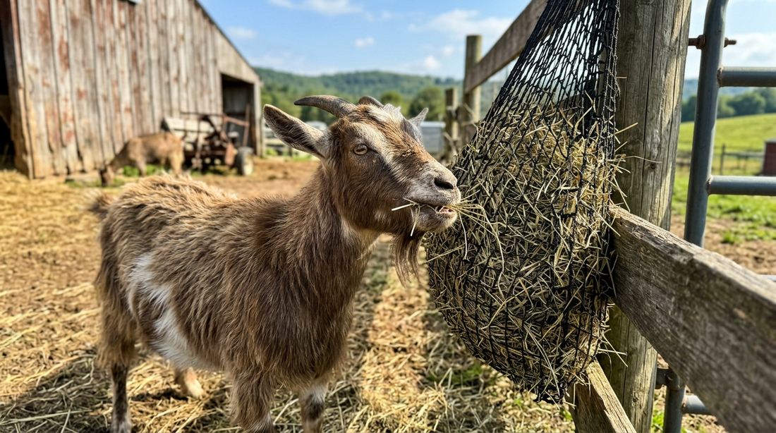 Hay Net Mesh Size Matters for Your Goats' Health