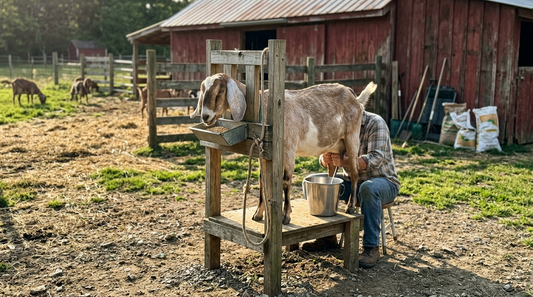 How a Goat Milking Stand Saves Your Back and Time